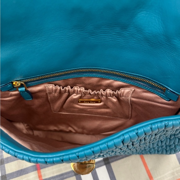 Authentic Blue Crystal Chain MiuMiu bag - Picture 2 of 6